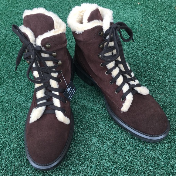Aquatalia Shoes Nwt Aquatalia Lynne Suede Fur Waterproof Boot 8